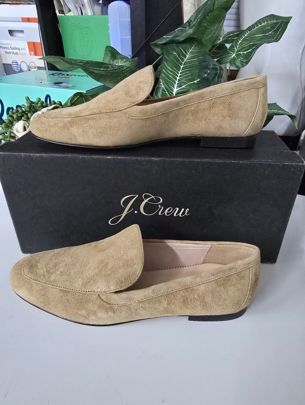 J. Crew Tan Suede Loafer Flats NIB